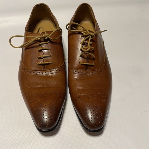 REGALE MENS BROWN LEATHER CASUAL OFFICE WORK CARRIES SHOES SIZE 44